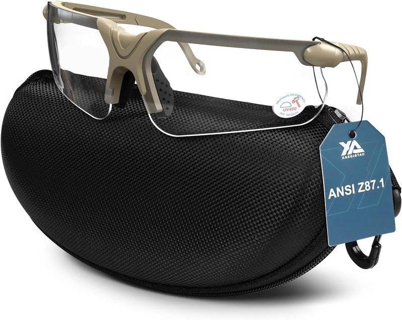 Shooting Glasses - Anti-Fog Safety Glasses for Adults | Includes Case