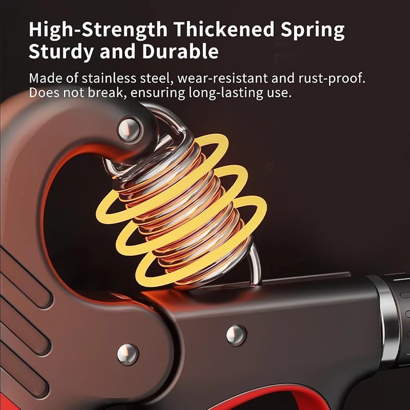 Hand Grip Strength Trainer - Adjustable Resistance 11-220Lbs | Ergonomic Forearm Strengthener for Athletes & Musicians