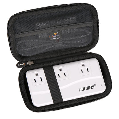 Aproca Hard Storage Travel Case for BESTEK Universal Travel Adapter 220V to 110V Voltage Converter (Black)