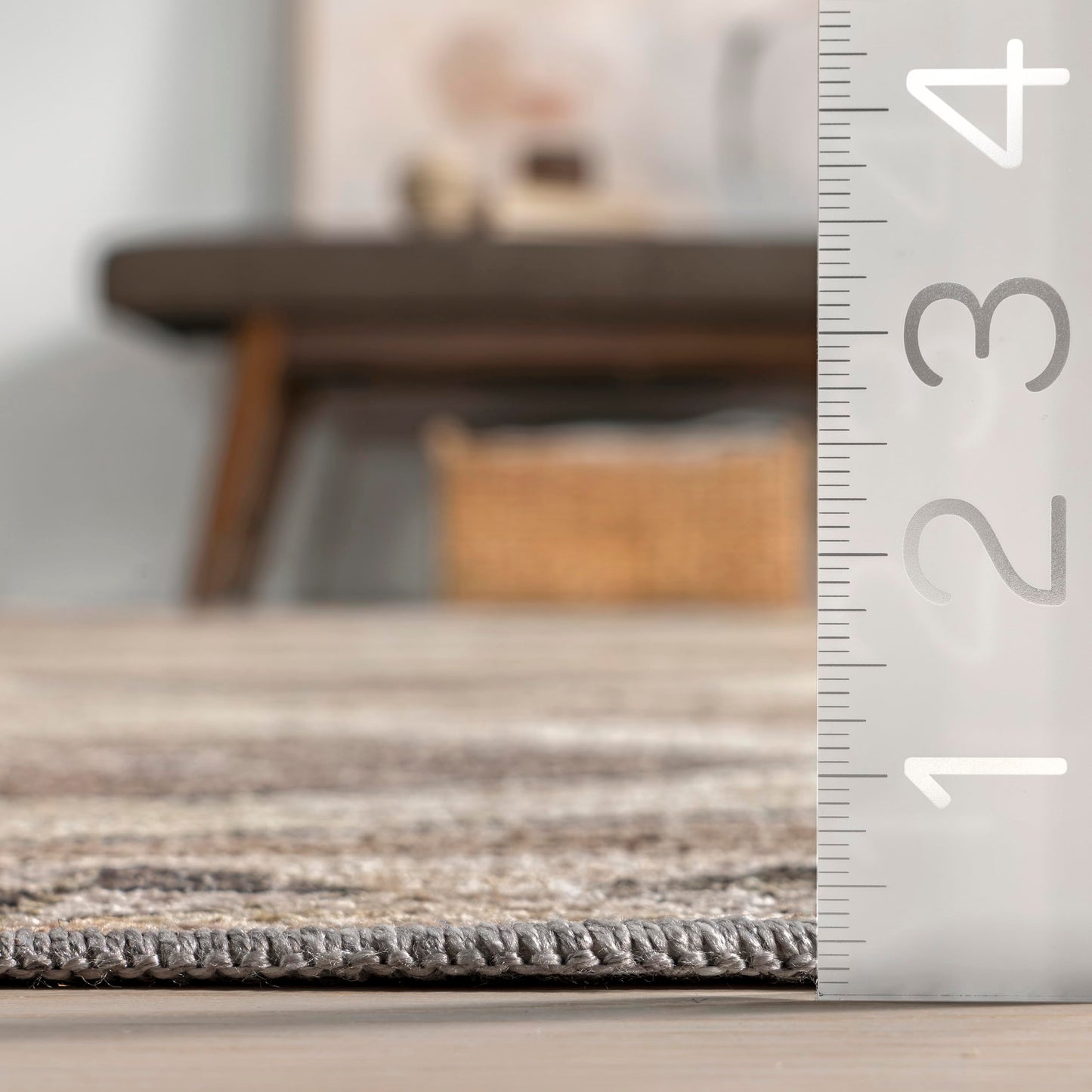 Rugs USA Fennel Light Brown, 8'10" x 12', Jute, Diamond, Soft and Cozy, High Traffic, Stain Resistant, Easy Clean, Durable, Machine Washable Area Rug for Bedroom, Living Room, Dining, Den, Foyer