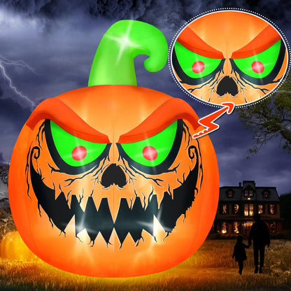 Kalolary 15 FT Giant Halloween Inflatable Pumpkin Outdoor Decorations Blow Up Yard Build-in LEDs for Halloween Outdoor Indoor Garden Lawn Yard Party Decor