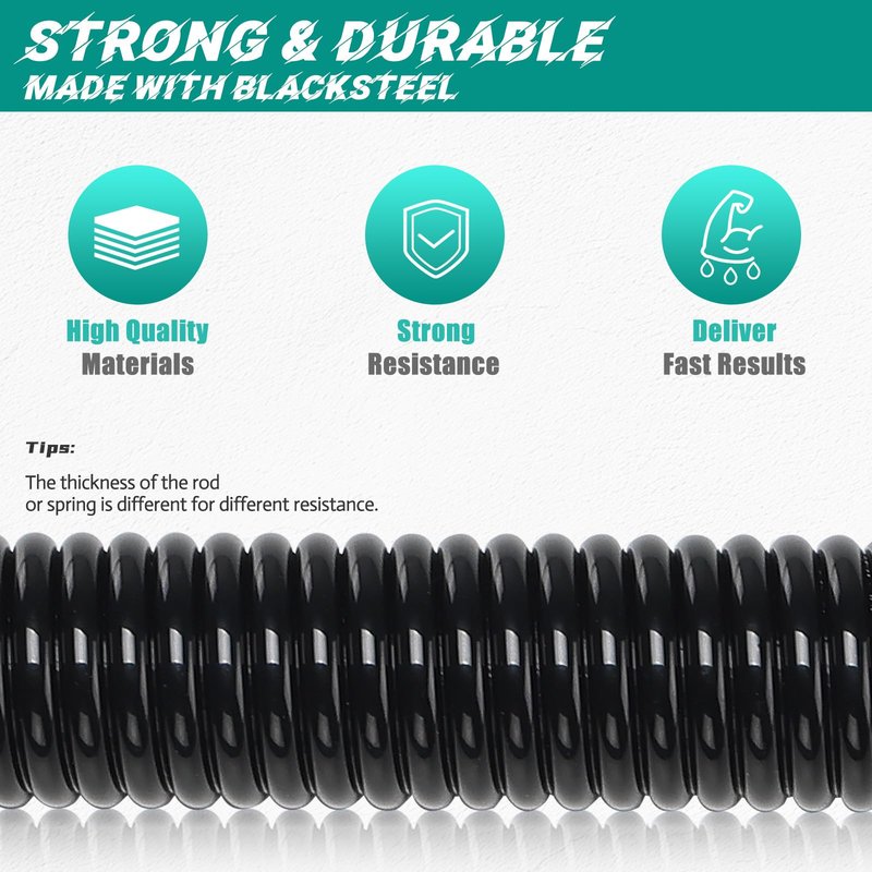 Power Twister Bar (77LB) – Arm & Forearm Workout Equipment for Men & Women, Heavy Duty Spring Steel Wrist & Chest Strengthener with Non-Slip Handles, Home Gym Fitness Tool