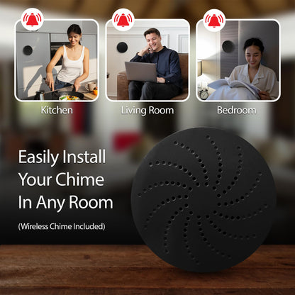 Energizer Smart Doorbell & Chime, Wired 1080p Video Doorbell Security Camera, 2-Way Audio, Night Vision, Cloud & Card Storage, Works with Alexa & Google Home, Motion Sensor, Requires Existing Wires