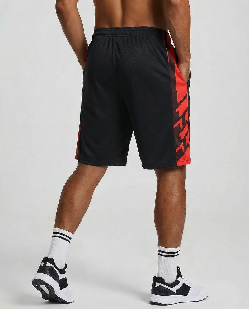 Real Essentials 5 Pack: Men’s 9" Mesh Shorts – Athletic Gym, Workout, Basketball, Running, Casual Lounge Activewear Pockets, Set 2,L