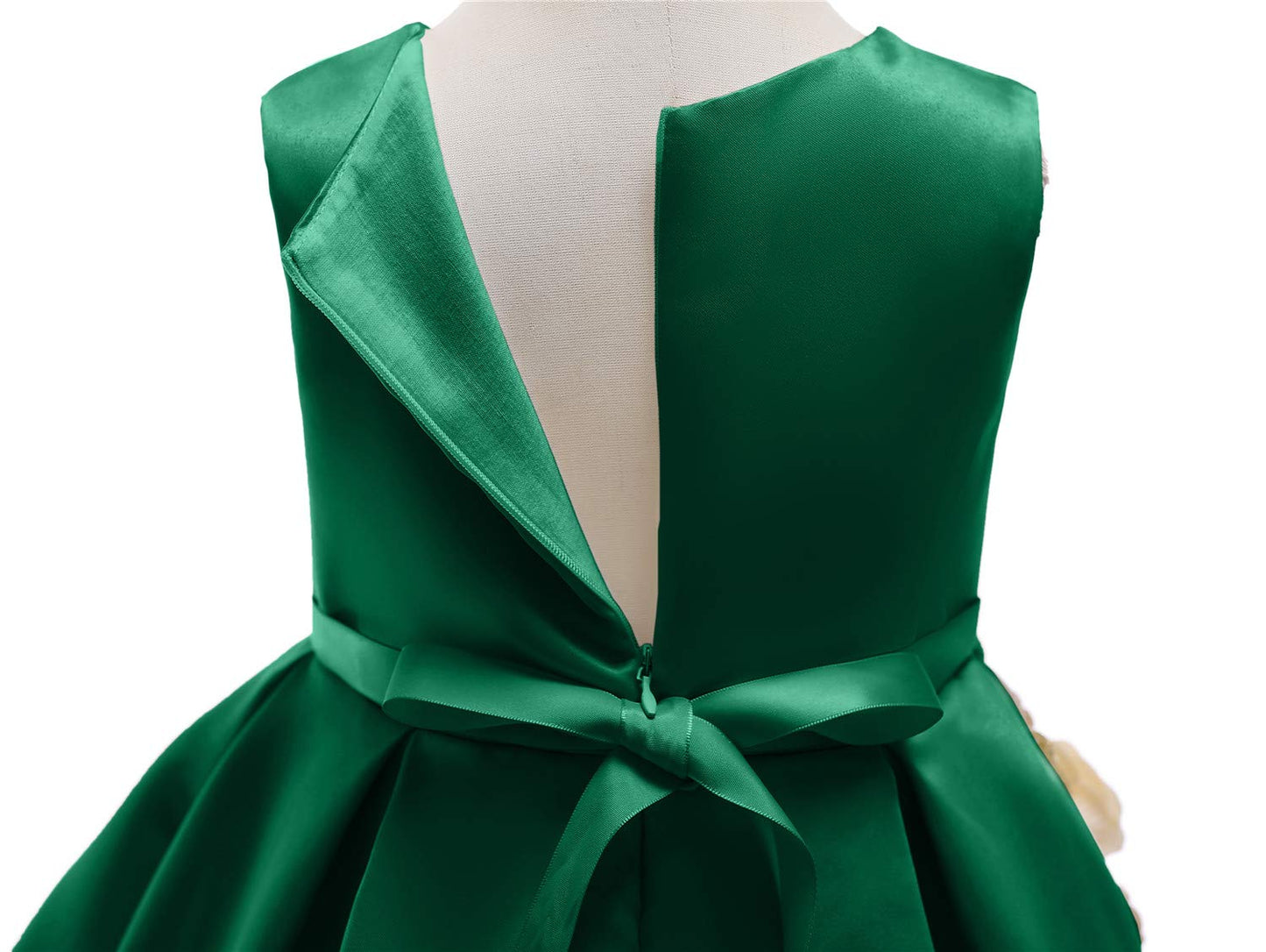 Pageant Dresses for Girls Party Kids Tea Knee Length Vintage Halloween Performance Prom Dresses 8T 8 Years (Green,140)