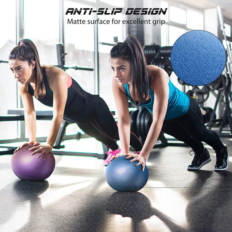 ElwynnLane 9 Inch Exercise Pilates Ball Mini Exercise Barre Ball for Yoga,Stability Exercise Training Gym Anti Burst and Slip Resistant Balls Physical Therapy Improves Balance
