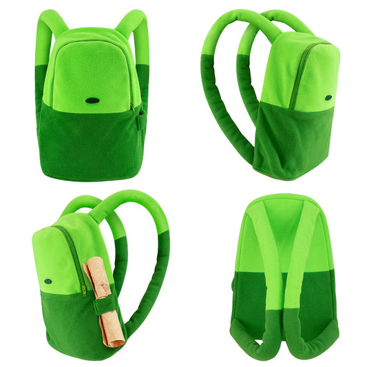 DAZCOS Green Backpack Anime Character Cartoon Unisex Cosplay Costume Accessories Bag for Adult Everday Use Halloween Party (Green)