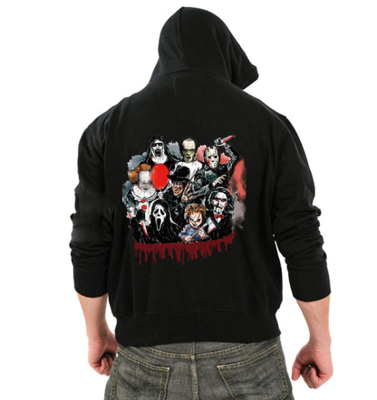 9 Sheets Halloween Iron on Transfers for T-Shirts,Halloween DTF Transfers Ready to Press Heat Transfer Vinyl,Horror Movie Iron on Patches Sticker Halloween Iron on Decals for T-Shirt Clothes DIY