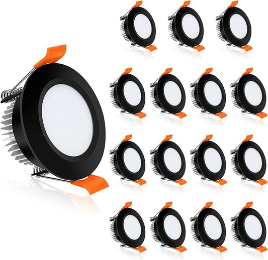 YGS-Tech 2 Inch LED Recessed Lighting, Dimmable Downlight 3W(35W Halogen Equivalent), CRI80, 4000K Natural White Ceiling Light with LED Driver (16 Pack)