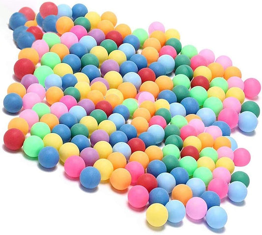 KEVENZ 120-Pack Ping Pong Balls, Assorted Color Table Tennis Balls for Pong Games, Arts and Craft, Party Decoration and Pet Toy