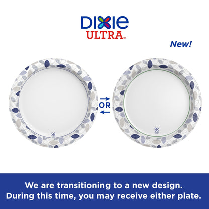 Dixie Ultra, Large Paper Plates, 10 Inch, 172 Count, 3X Stronger*, Heavy Duty, Microwave-Safe, Soak-Proof, Cut Resistant, Disposable Plates For Heavy, Messy Meals
