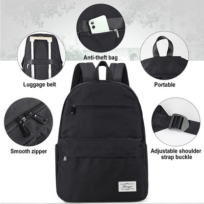 HASAGEI Backpack for Men and Women - 15.6 Inch Laptop Compartment, Modern Waterproof Daypack, Large School Bag for Teenagers, Hiking and Travel
