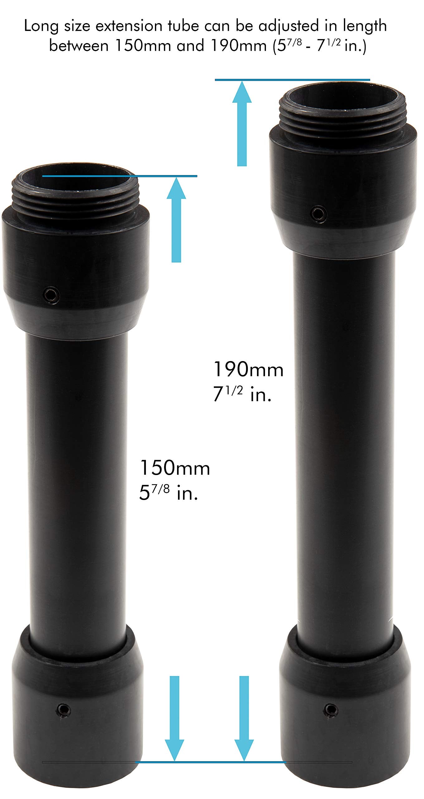 Flight Stick Grip Extension Kit Configuration #7 Compatible with Thrustmaster Warthog, F-16C Viper HOTAS, F/A 18, VirPil, WinWing and Moza AB9 Flight Sticks And Bases