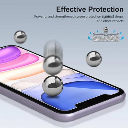 SPARIN Screen Protector Compatible with iPhone 11 / XR 6.1 inch, 4 Pack HD Clear 9H Tempered Glass Anti-Scratch and Case Friendly