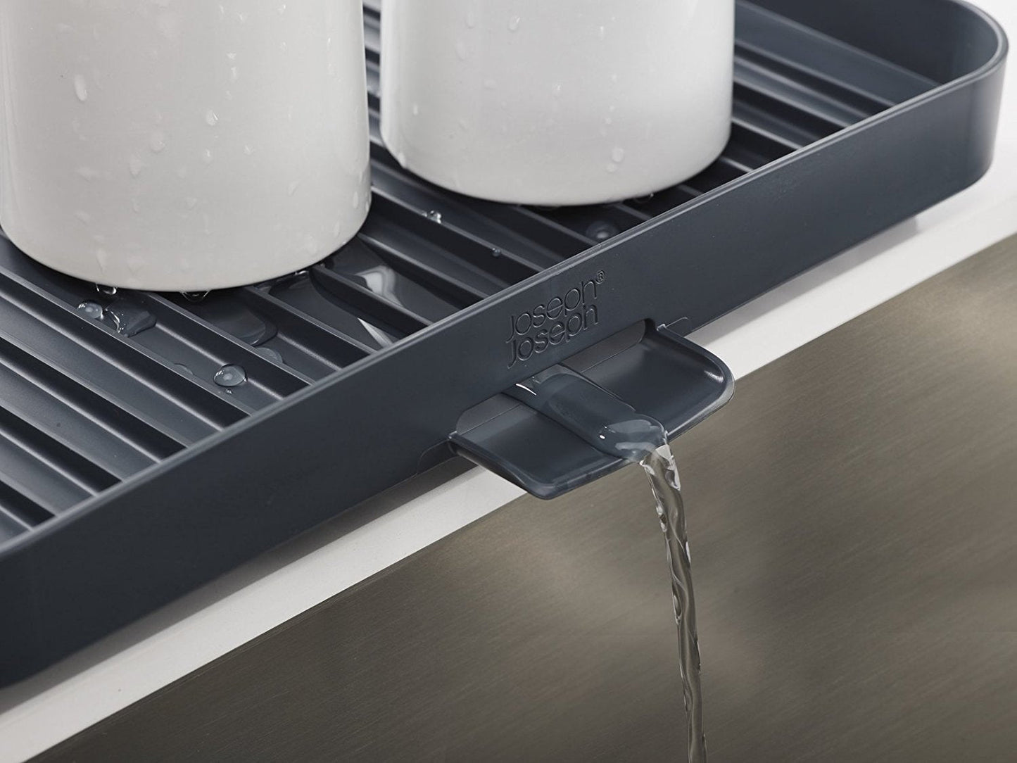 Joseph Joseph Y-Rack 2-Tier Dish Drainer - Grey