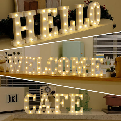 TRONSBOO LED Marquee Sign Light Up Letters, Alphabet Light Up Letters Sign, Battery Powered LED Letter Lights for Night Light, Wedding, Birthday, Party, Christmas or Home Decor (Red Heart)
