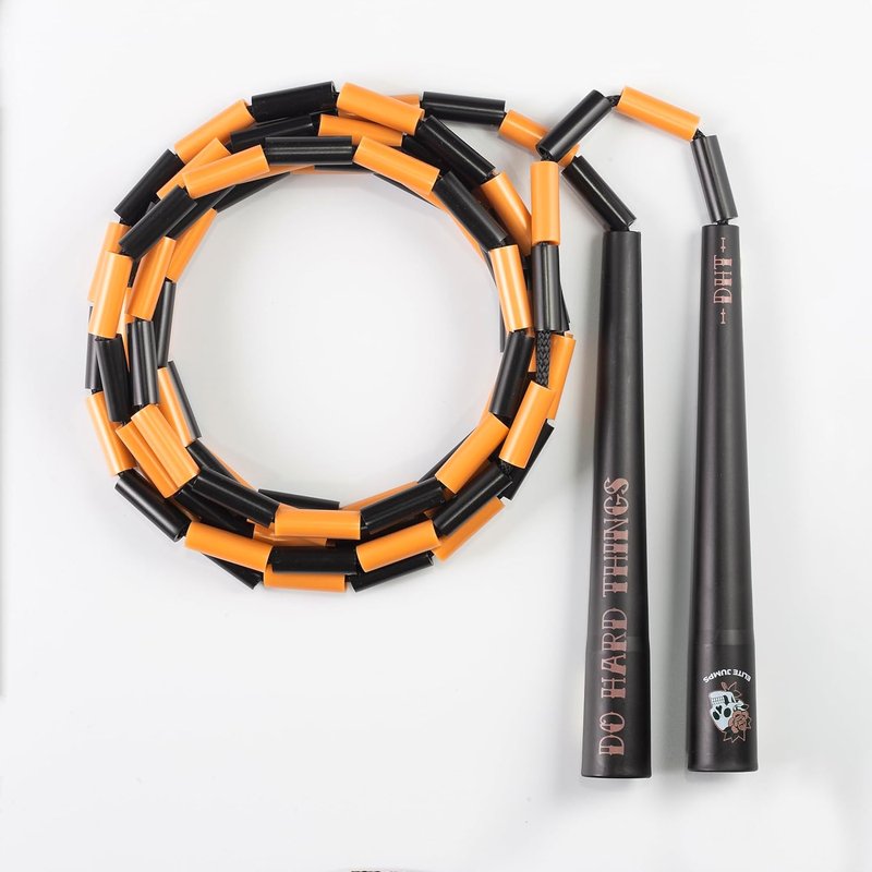 Beaded Jump Rope - Durable & Lightweight 10ft Adjustable | Tangle-Free Design with Shatterproof 1” Beads