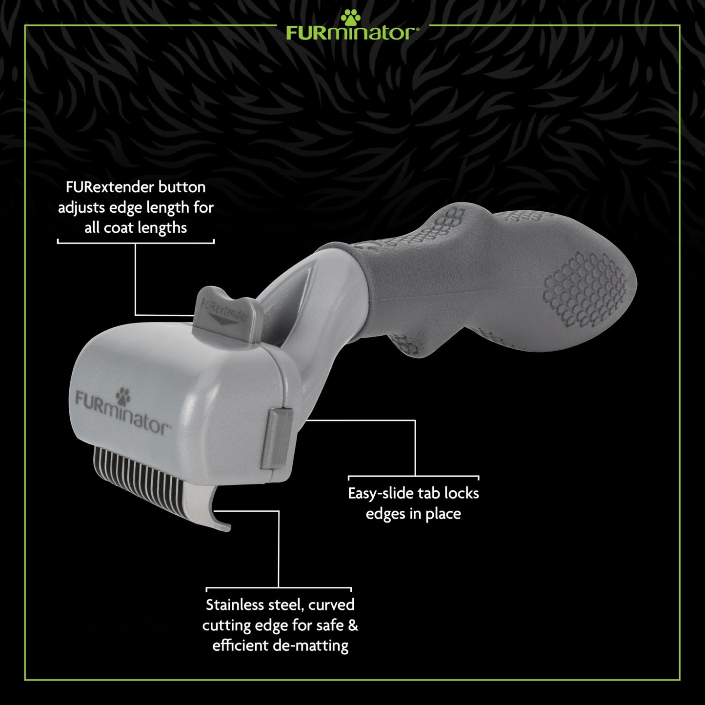 FURminator Adjustable Dematter Tool for Cats and Dogs