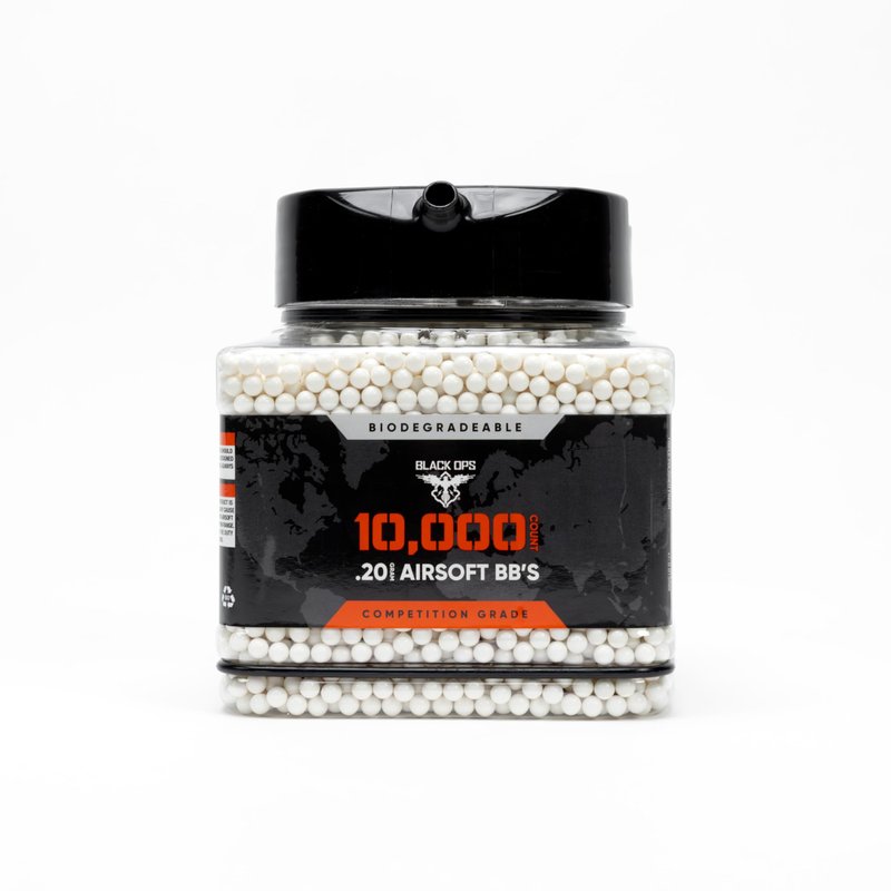 Black Ops Airsoft BB's, 10,000 Count.20g, 6mm