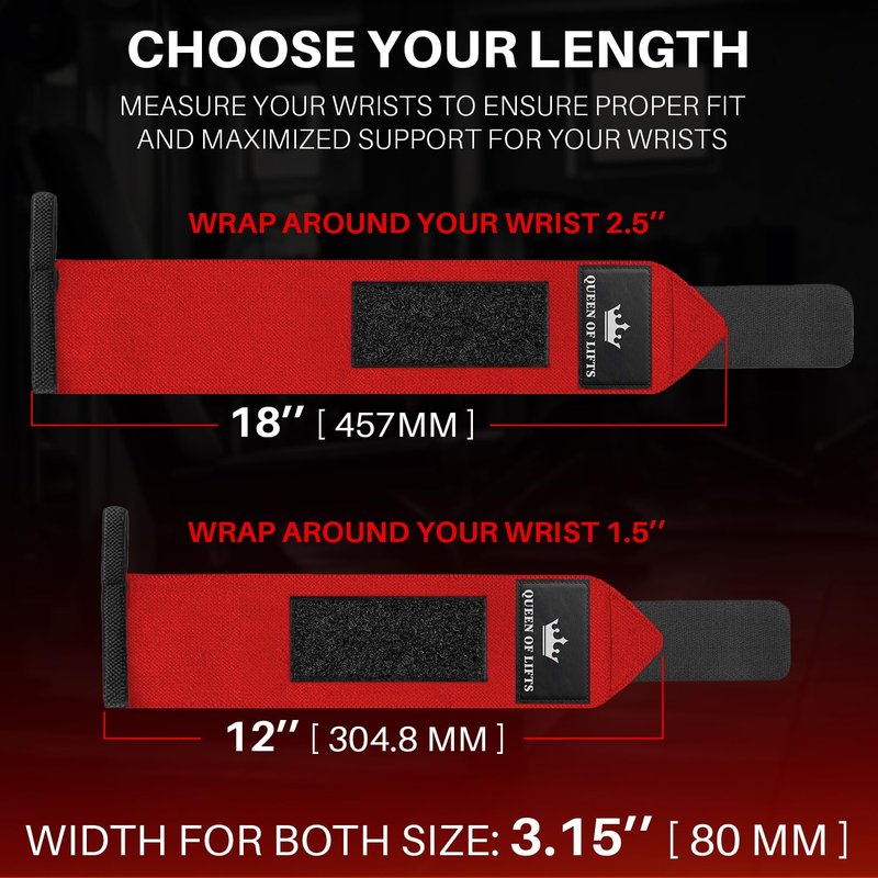 TECEUM Weightlifting Wrist Wraps with Thumb Loop – Red – Beast Mode – 12 inch – Heavy-Duty Workout Wrist Support & Protection – Ideal for Powerlifting, Strength Training, Bodybuilding