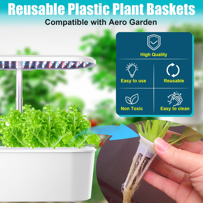 Aerogarden Pod Replacement Kit - Hydroponic Accessories with 12 Grow Sponges, Baskets, Labels, Domes and A&B Nutrients