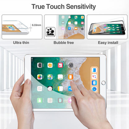 ProCase 2 Pack Screen Protector for iPad 9th 8th 7th Generation 10.2 Inch (2021/2020/2019), Tempered Glass Film for A2602 A2603 A2270 A2197 -Clear