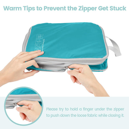 Cambond Compression Packing Cubes for Travel Women - 4 Pack Luggage Packing Organizers Bags Compression Cubes for Travel Essentials Carry on Suitcases, Multi-color