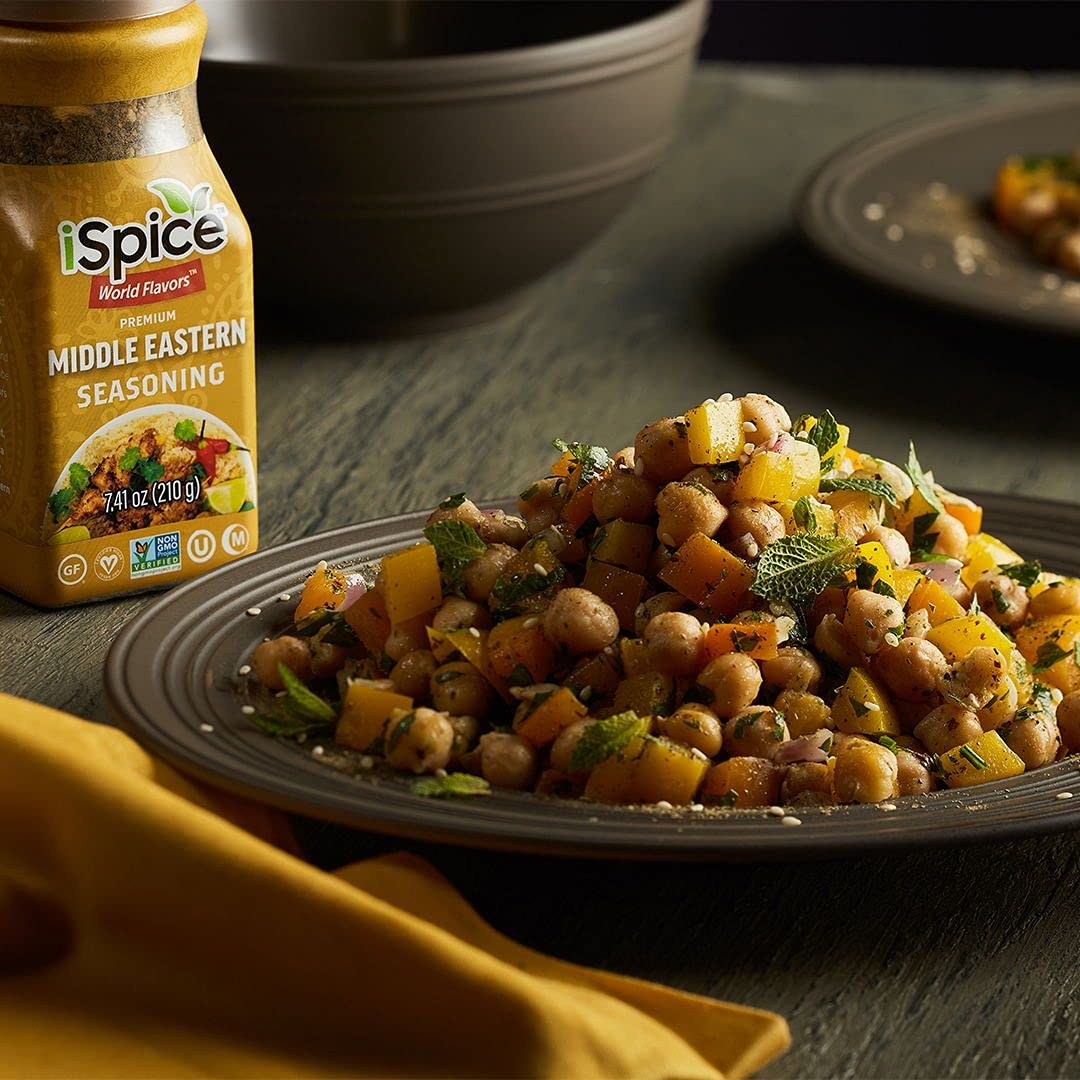 iSpice - MIDDLE EASTERN SEASONING World Flavor Super Spice Blend | All Natural | Ready to use as is | No preparation is necessary