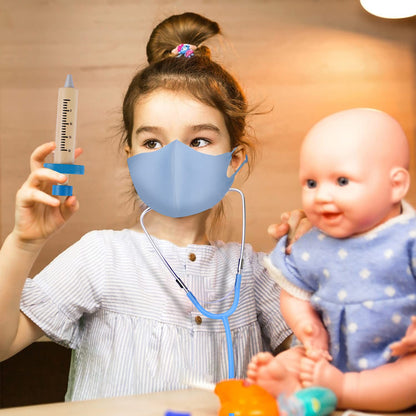 EFO SHM Kids Doctor Sets Role Play Toys Dentist Doctor's Case Children's Medical Wooden Toy with Real Stethoscope Doctor's Coat for Boys Girls