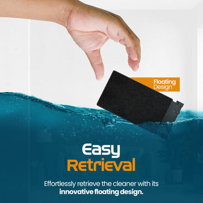 FL!PPER Flipper Cleaner Float - 2-in-1 Floating Magnetic Aquarium Glass Cleaner - Fish Tank Cleaner - Scrubber & Scraper Aquarium Cleaning Tools - Floating Fish Tank Cleaner, Standard