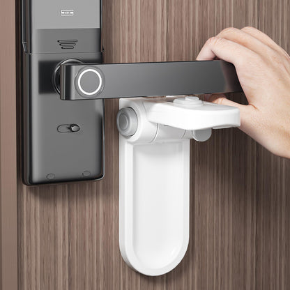 Cispree Door Lock for Children-2Pack, Baby Door Safety Locks, Door Handle Lock Without Drilling, Temporary Lever Stopper for Toddler and Pets Safety Proof, Stick on Kitchen Bathroom or Bedroom