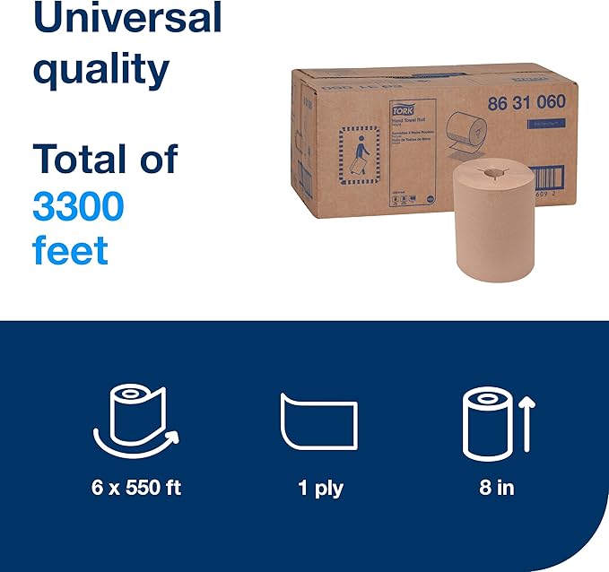 Tork Paper Towel Roll Natural H86,
