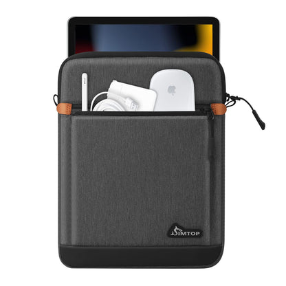 SIMTOP Tablet Sleeve Bag 12.9 Inch, iPad Pro (2018-2023),ipad carrying case with Shoulder Strap, ipad accessories Briefcase messenger bags Waterproof Microsoft Surface Go,Dark Grey