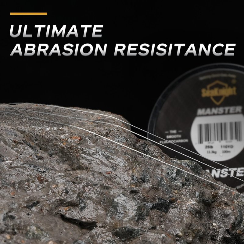 SeaKnight T2 100% Fluorocarbon Fishing Line, 110YD Japanese Material Leader Line, Low Visibility High Strength Abrasion Resistant for Saltwater Freshwater Fishing (3-35LB)