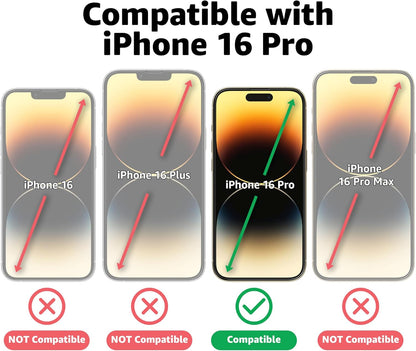 Casely iPhone 17, iPhone 17 Pro, iPhone 16 Pro Screen Protector | Premium Tempered Glass Screen Protector
