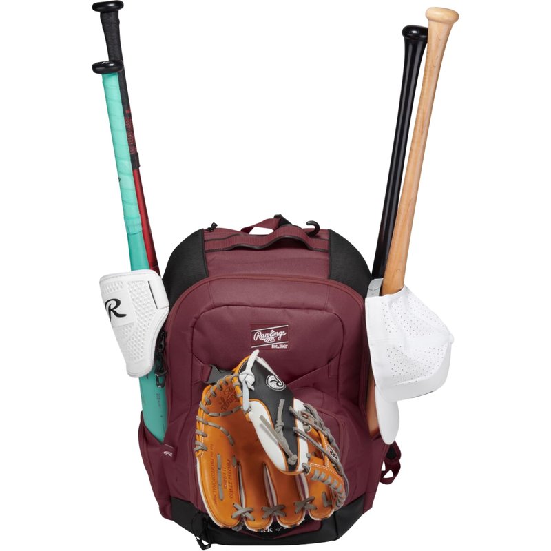 Rawlings | THE JOURNEY Player's Backpack | Baseball/Softball | Maroon