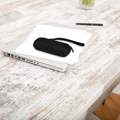 AGPTEK Carrying Case, EVA Zipper Carrying Hard Case Cover for Digital Voice Recorders, MP3 Players, Storage Holder for 3D Printing Pen, USB Cable, Earphones, Memory Cards, U Disk, Black