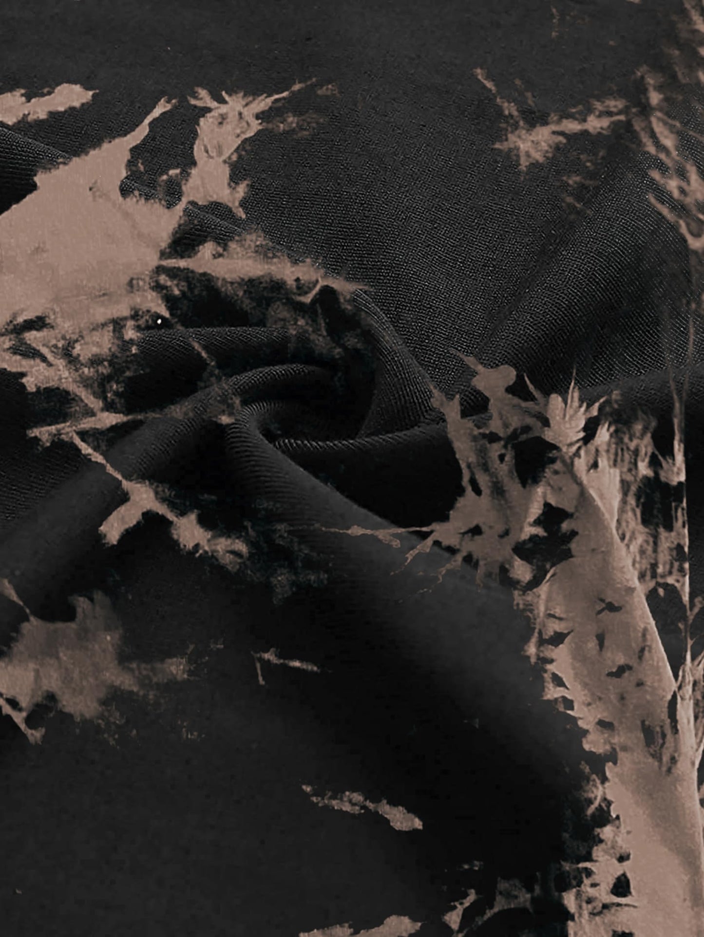 Avanova Women Finger Graphic Print Skull Skeleton Casual T Shirt Tee Short Sleeve Tie Dye Crop Top Tie Dye Brown Medium