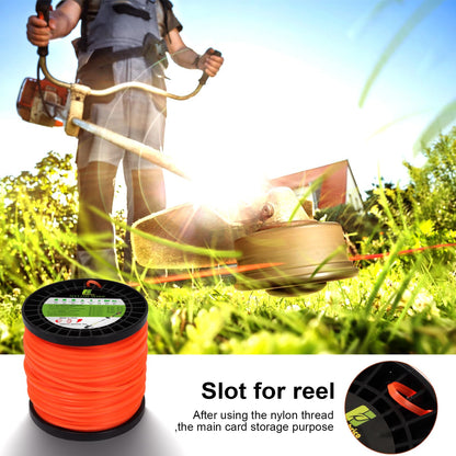 Viabrico String Strimmer Line Heavy Duty 2.4mm, strimmer Wire for Petrol strimmer, 2.4mm-100M-1.7lb-Spool