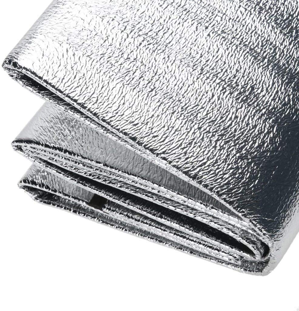 Camping Mat Foam Foil Blanket for Camping 150x200 cm Foam Pad Insulating Foil Mat Sleeping Tent Pad Thermal Aluminum Camping mat for Reflecting Heat Silver 59in x 78.7in / 150cmx200cm