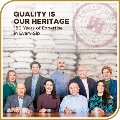 Don Francisco's Kona Blend Whole Bean Coffee, Medium Roast – 100% Arabica,18 oz Bag, Premium Coffee for Drip, Pour Over & French Press