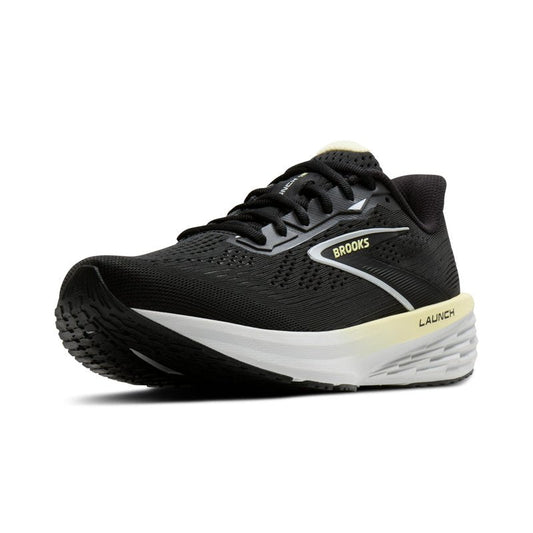 Brooks Women’s Launch 12 Neutral Running Shoe - Black/Luminary/Oyster - 8 Medium