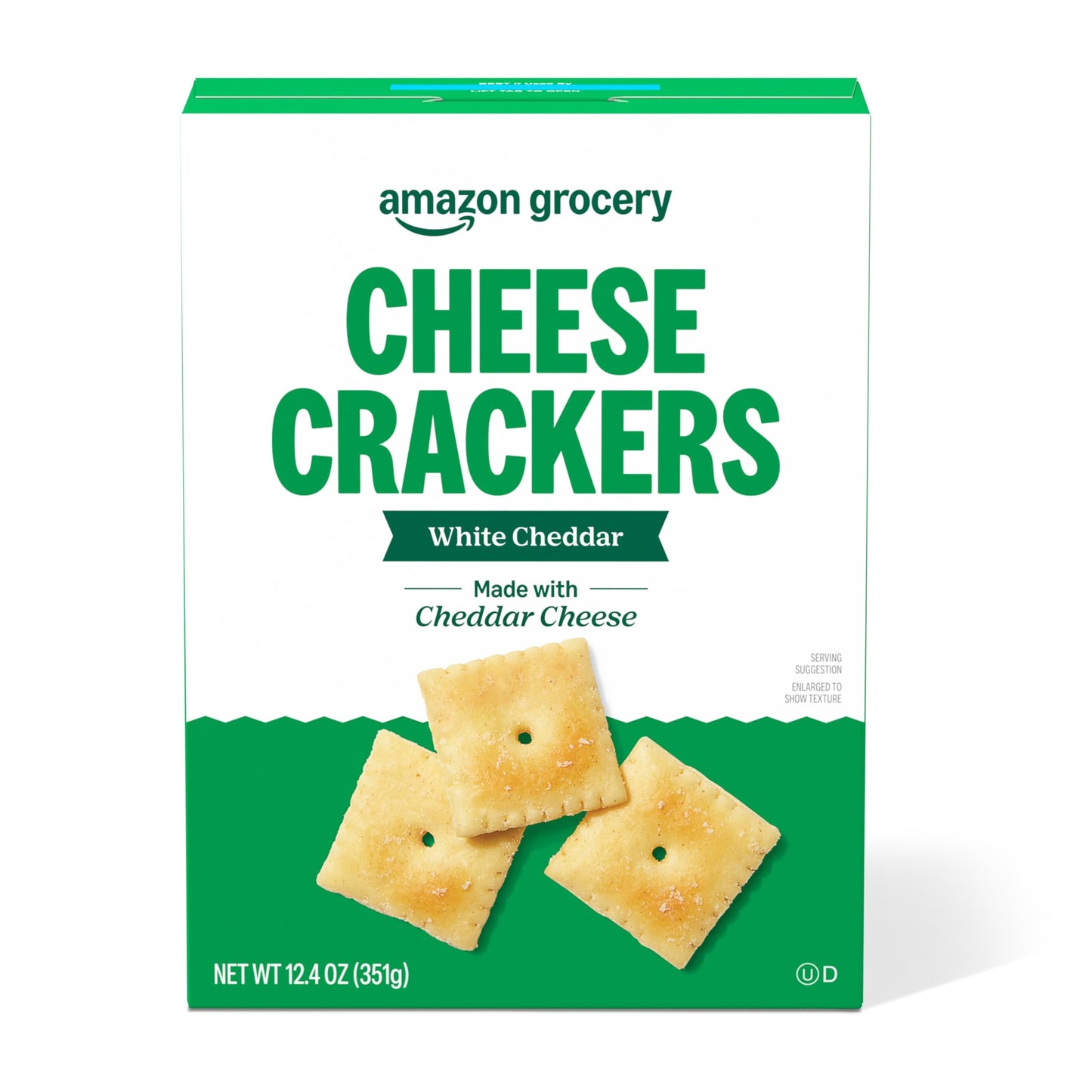 Amazon Brand – Happy Belly White Cheddar Cheese Cracker, 12.4 ounce (Pack of 1)