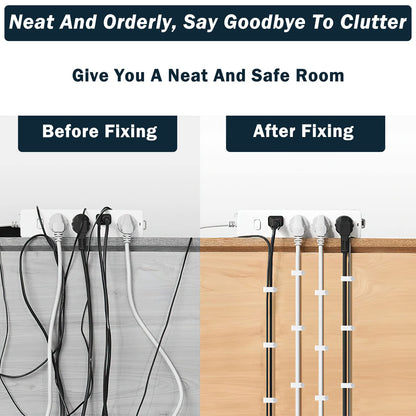 Cable Clips Nail in Cable Clips 100 Pcs 8mm Flat Ethernet Cable Wall Clips Cable Tacks Coax Cable Clip Speaker Wire Clips Cable Nails for Cords Cat5/Cat5e/Cat6/Cat7 RJ45 Cord Clips