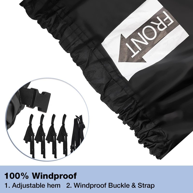 NEVERLAND Trailerable Boat Cover Waterproof Heavy Duty Marine Grade Polyester Canvas Fits V Shape/V-Hull and Tri-Hull Runabouts, Pro-STYL, Bass Boats (Boat Length 17-19ft, Beam Width up to 102",Black)