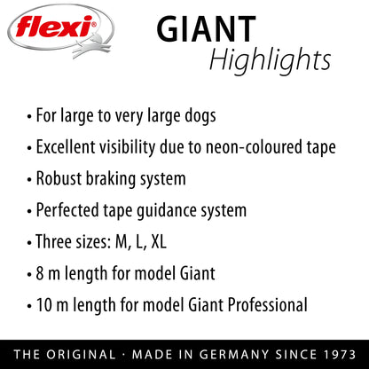 flexi Giant Professional L Tape 10 m black/neon yellow