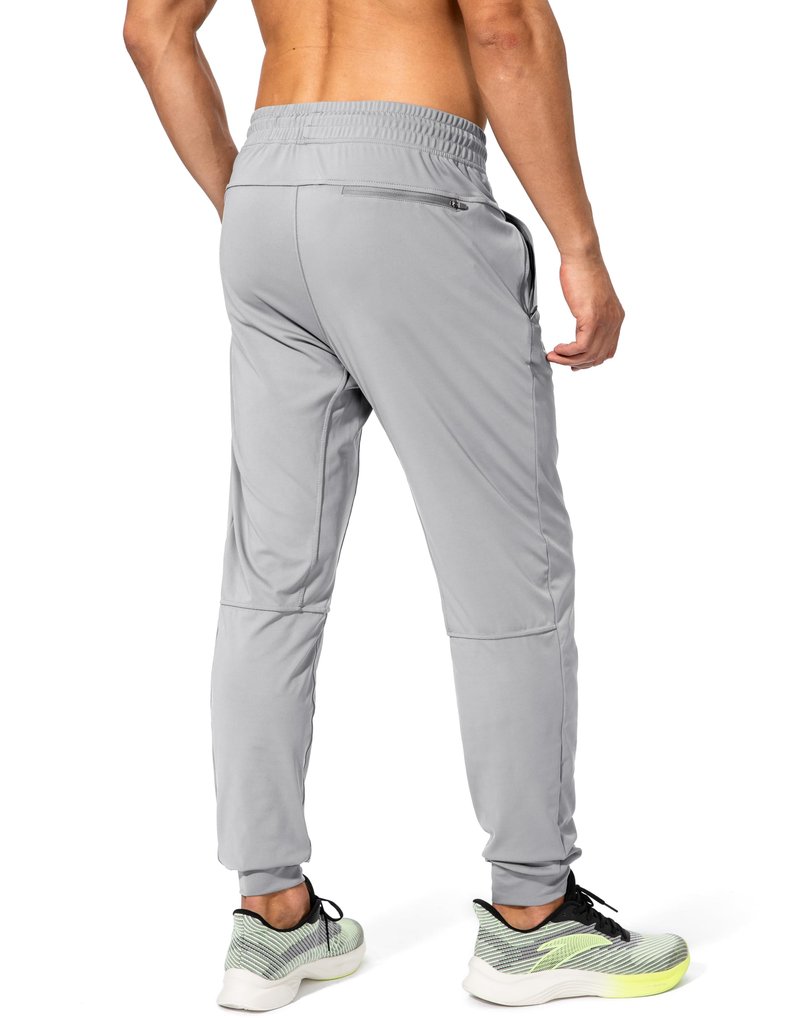 G Gradual Men's Sweatpants with Zipper Pockets Athletic Pants Traning Track Pants Joggers for Men Soccer, Running, Workout(Silver Drop,XL)