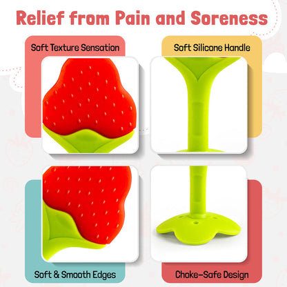 Baby Teething Toys 6-Pack | Newborn Teether Set | Food Grade Silicone | Freezer Safe | Soothing & Calming | BPA-Free | Frozen Teething Toys for Babies 0-6 Months | Essential Baby Gear