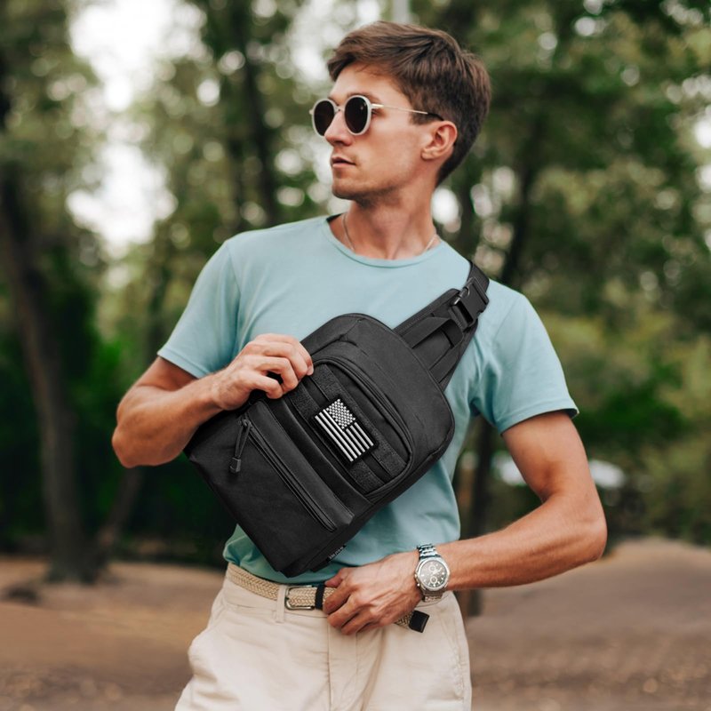 G4Free Tactical Sling Bag Backpack EDC Concealed Carry Bag Small Crossbody Shoulder Chest Pack