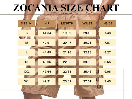 ZOCANIA Mens Linen Shorts Drawstring Elastic Waist Summer Casual Beach Short Pants Vacation Shorts with Pockets Beige
